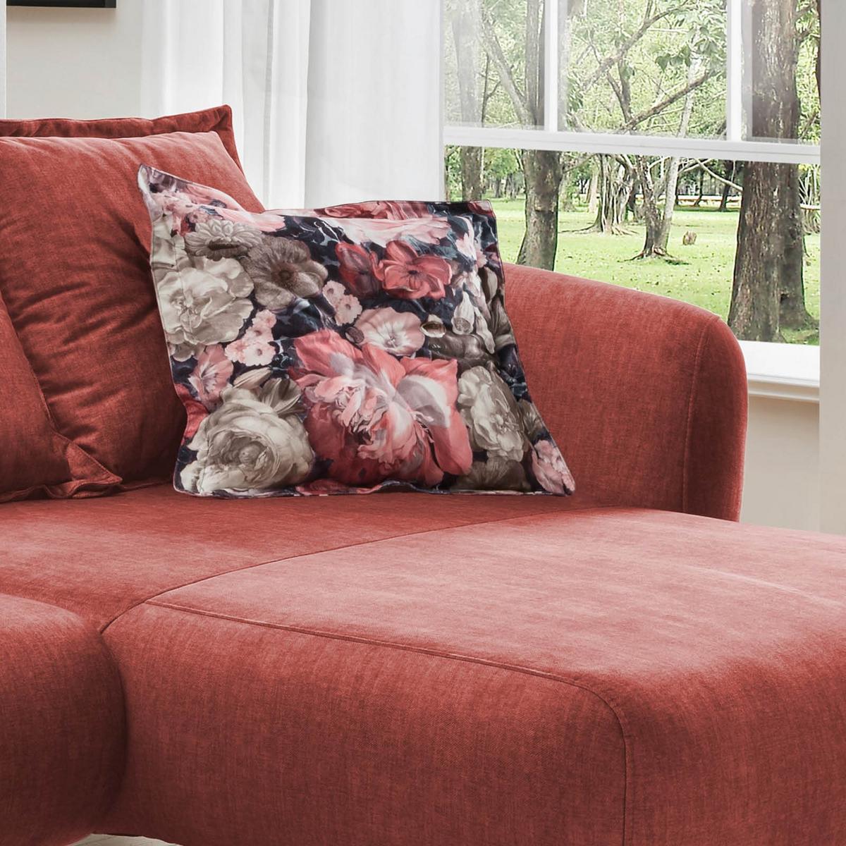 Ecksofa Baggio Koralle S: 277/162 cm - Koralle/Buchefarben, MODERN, Holz/Textil (277/162cm) - Livetastic