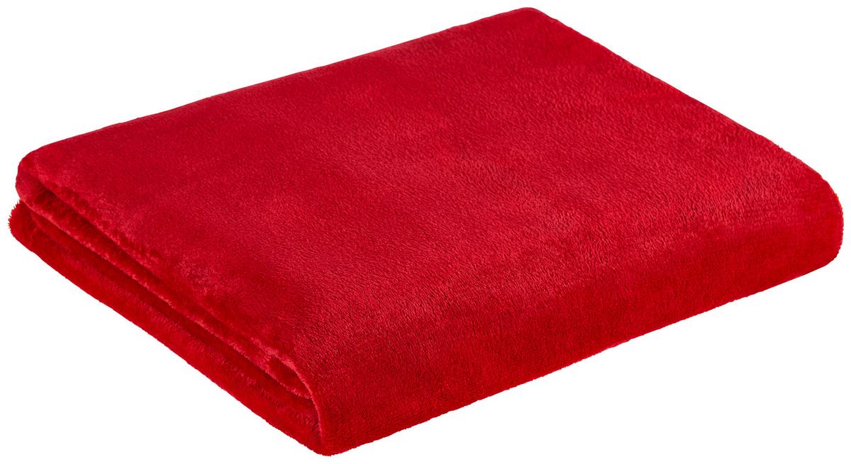 Kuscheldecke Marlies Chilifarben 150x200 Cm Flanell - Rot, MODERN, Textil (150/200cm) - Luca Bessoni