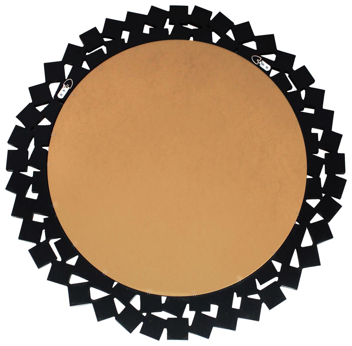 Wandspiegel Mosaic Rund 80 Cm Rahmen Rose/silber - Silberfarben/Roségold, Basics, Glas/Holzwerkstoff (80/80/1,6cm) - Kayoom