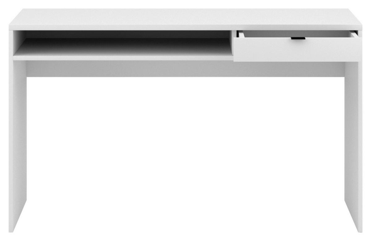 Schreibtisch Hofis Weiß B: 60 cm - Weiß, Design, Holzwerkstoff/Kunststoff (130/60/76cm) - MID.YOU