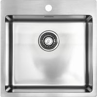 Spüle Lumex Mix 50 Fb - Edelstahlfarben, Basics, Metall (55/20/48,5cm)