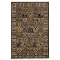Orientteppich Vasuki Bakhtyari - Blau/Beige, Basics, Textil (65/90cm) - Cazaris