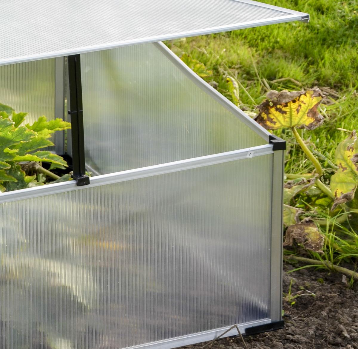Frühbeet Abdeckung Transparent BxHxT: ca. 100x40x60 cm - Transparent, Basics, Kunststoff/Metall (100/40/60cm) - Homezone