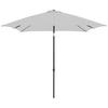 Sonnenschirm Push Up Basic Lxbxh: 208x208x248 Cm Hellgrau - Anthrazit/Hellgrau, Basics, Textil/Metall (208/208/248cm) - Doppler