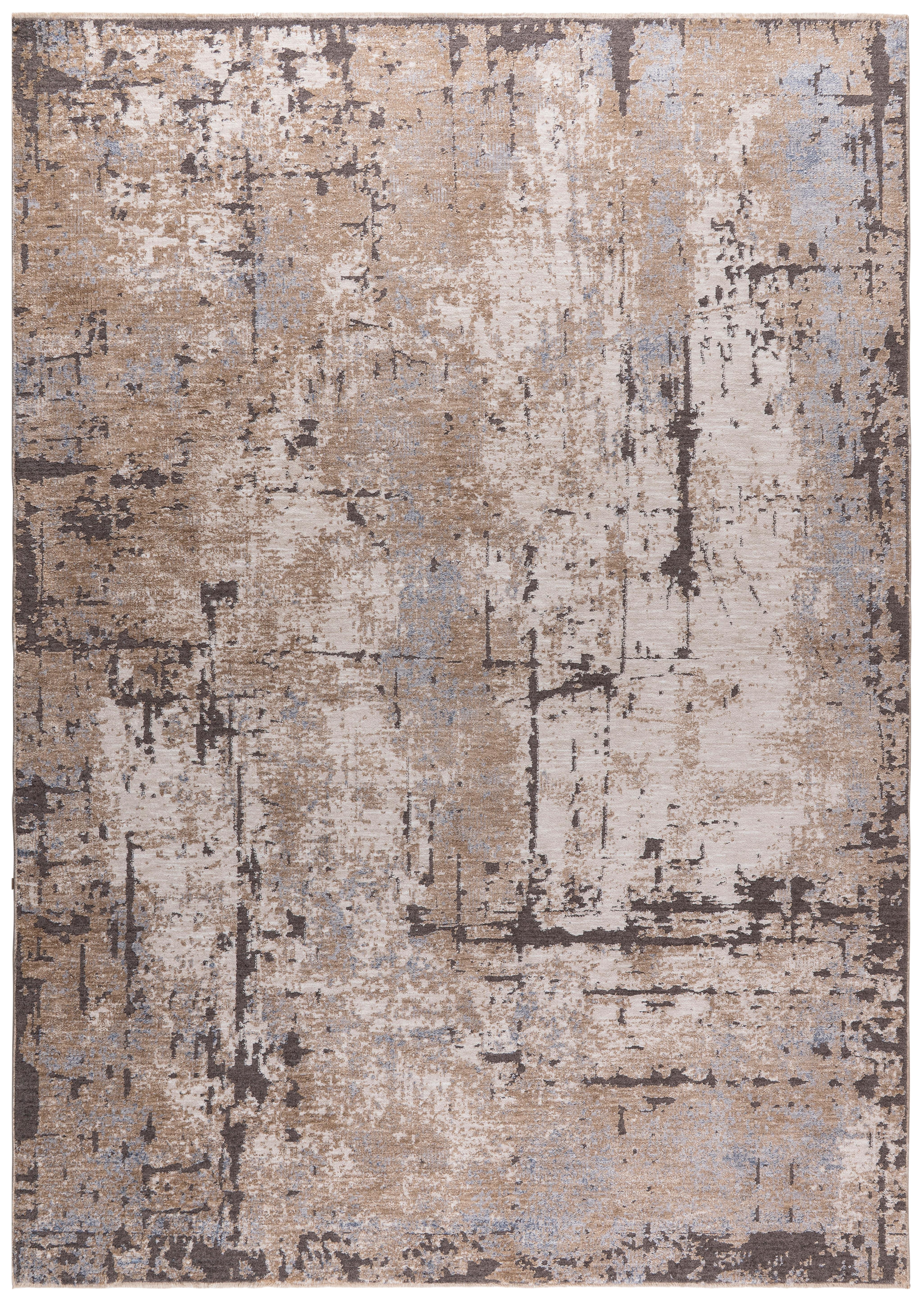 Webteppich 100% Polyester - Beigebraun/Creme, ROMANTIK / LANDHAUS, Textil (80/150cm) - James Wood