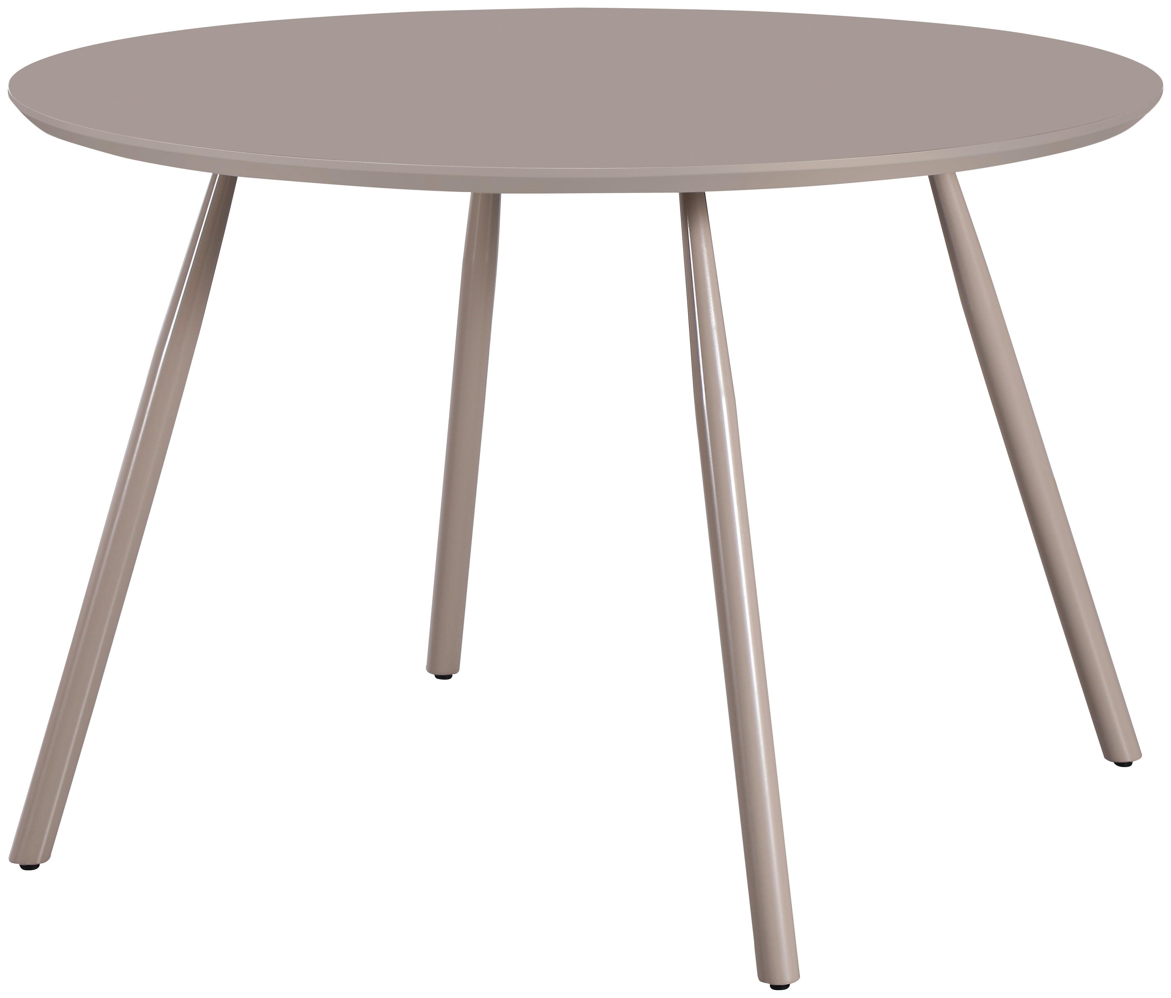 Jedálenský stôl MILAN 110 - sivá, Lifestyle, kov/kompozitné drevo (110/75cm) - Mömax