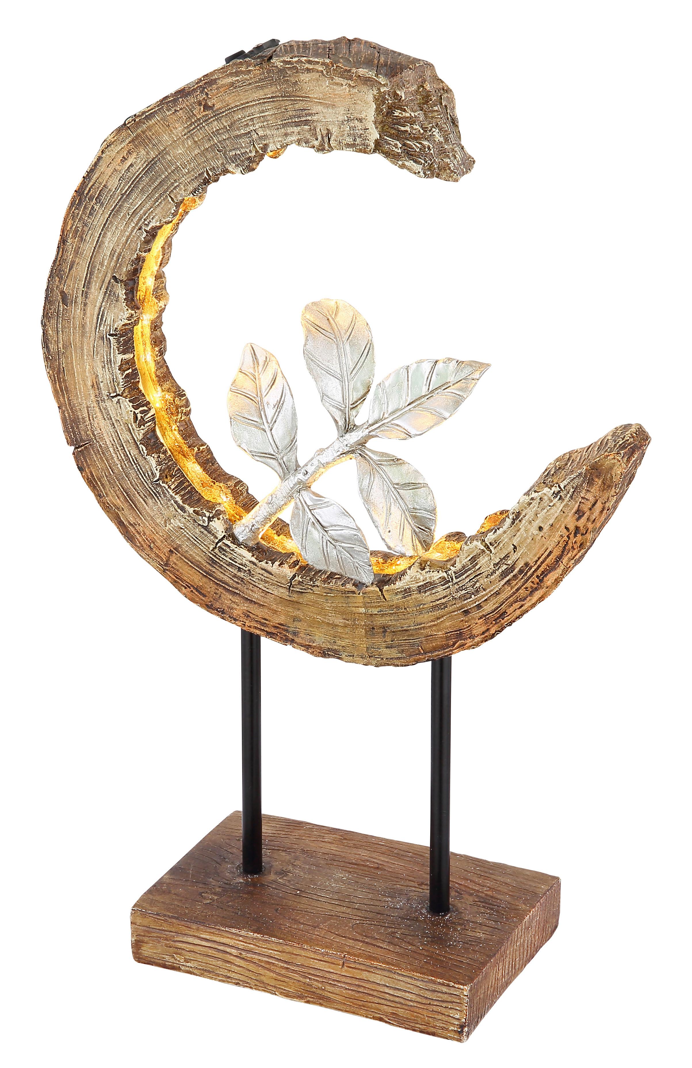 Solarleuchte 36514 - Silberfarben/Schwarz, Design, Kunststoff/Metall (24/10/52cm) - Globo