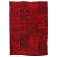 Vintage-Teppich Alanis Allover Dunkelrot 40x60 cm - Dunkelrot, LIFESTYLE, Textil (40/60cm) - Novel
