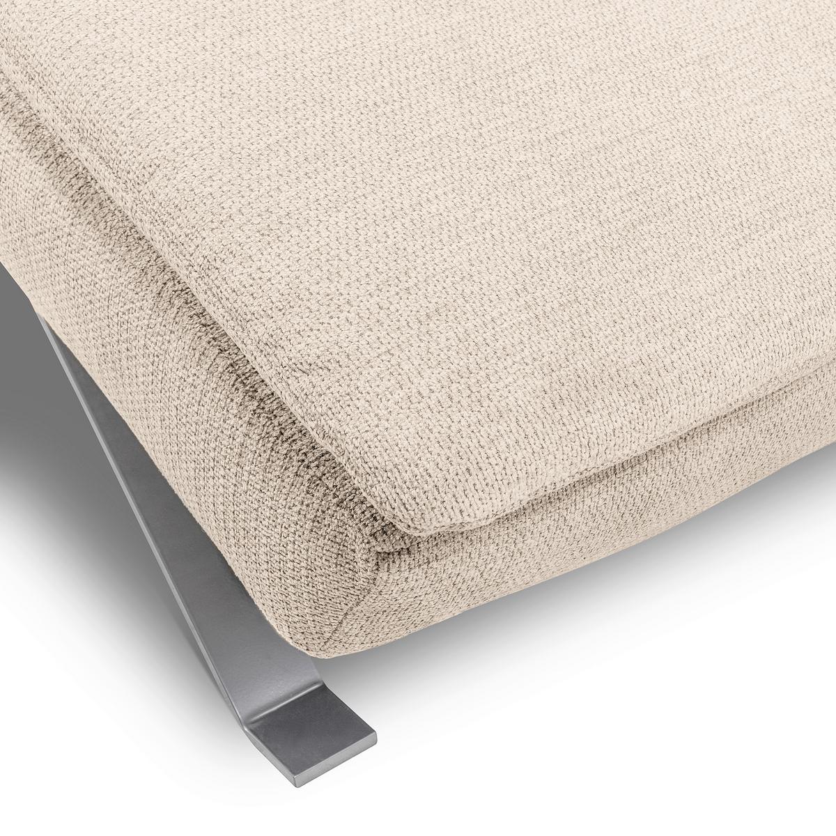 RELAXLIEGE Beige B: 65 cm - Beige/Silberfarben, Design, Textil (65/95/171cm) - Celina Home