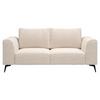 2-Sitzer-Sofa Seul Creme - Creme/Schwarz, Design, Holz/Textil (186/88/90cm) - MID.YOU