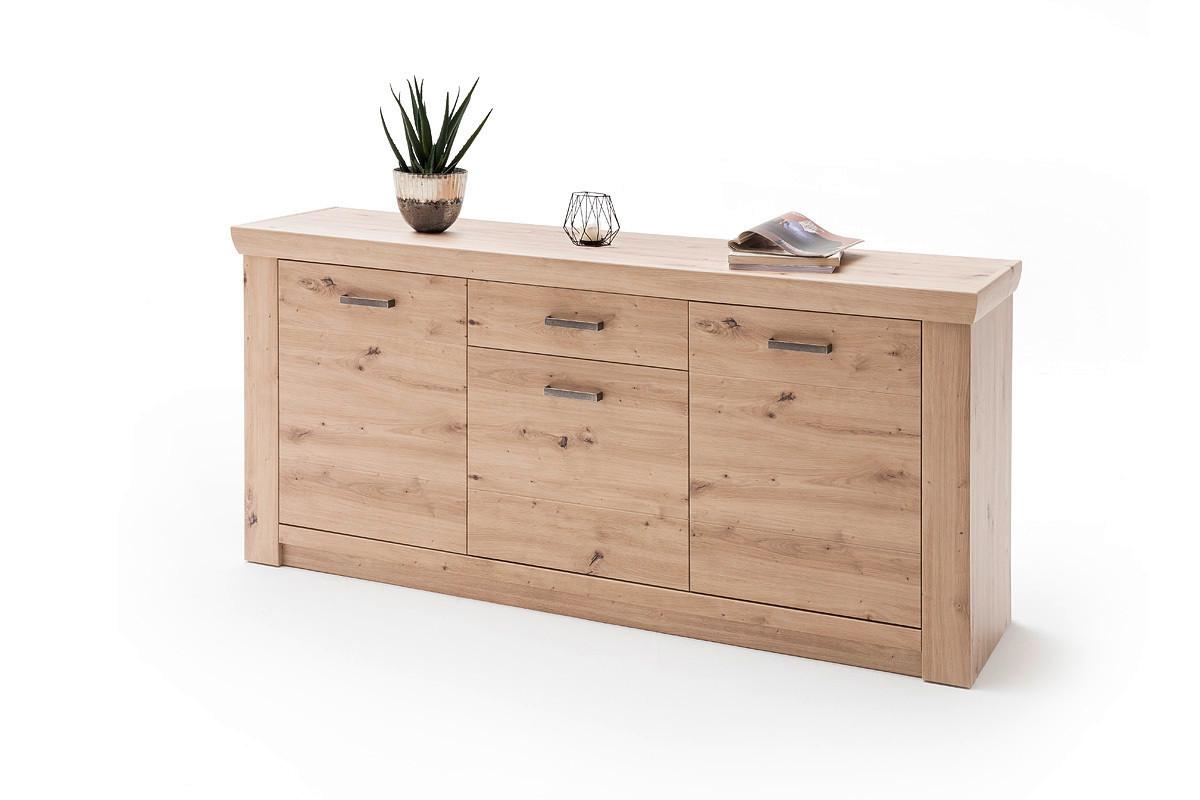 Sideboard 183 Cm Meran Eichefarben - Eichefarben, Design, Holzwerkstoff (183/84/45cm) - Livetastic