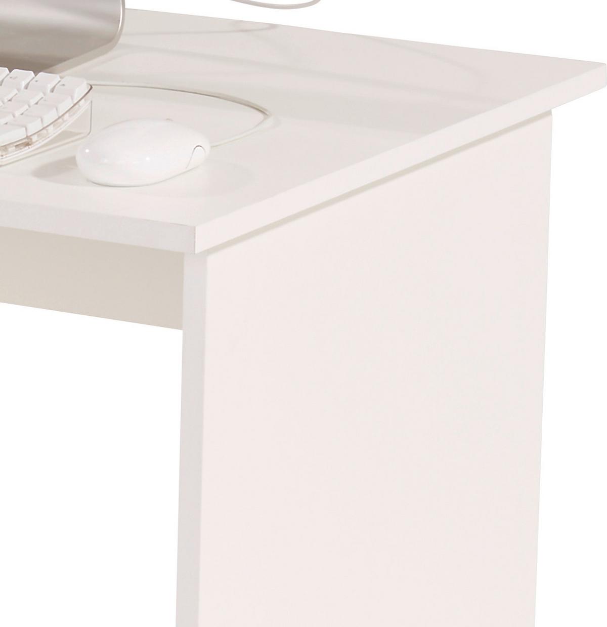 Íróasztal Palermo - fehér, Modern, faalapú anyag (110/74/60cm)