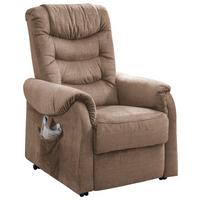 Fernsehsessel Nino Hellbraun B: 76 Cm - Hellbraun/Schwarz, Design, Textil (76/106/94cm) - Livetastic