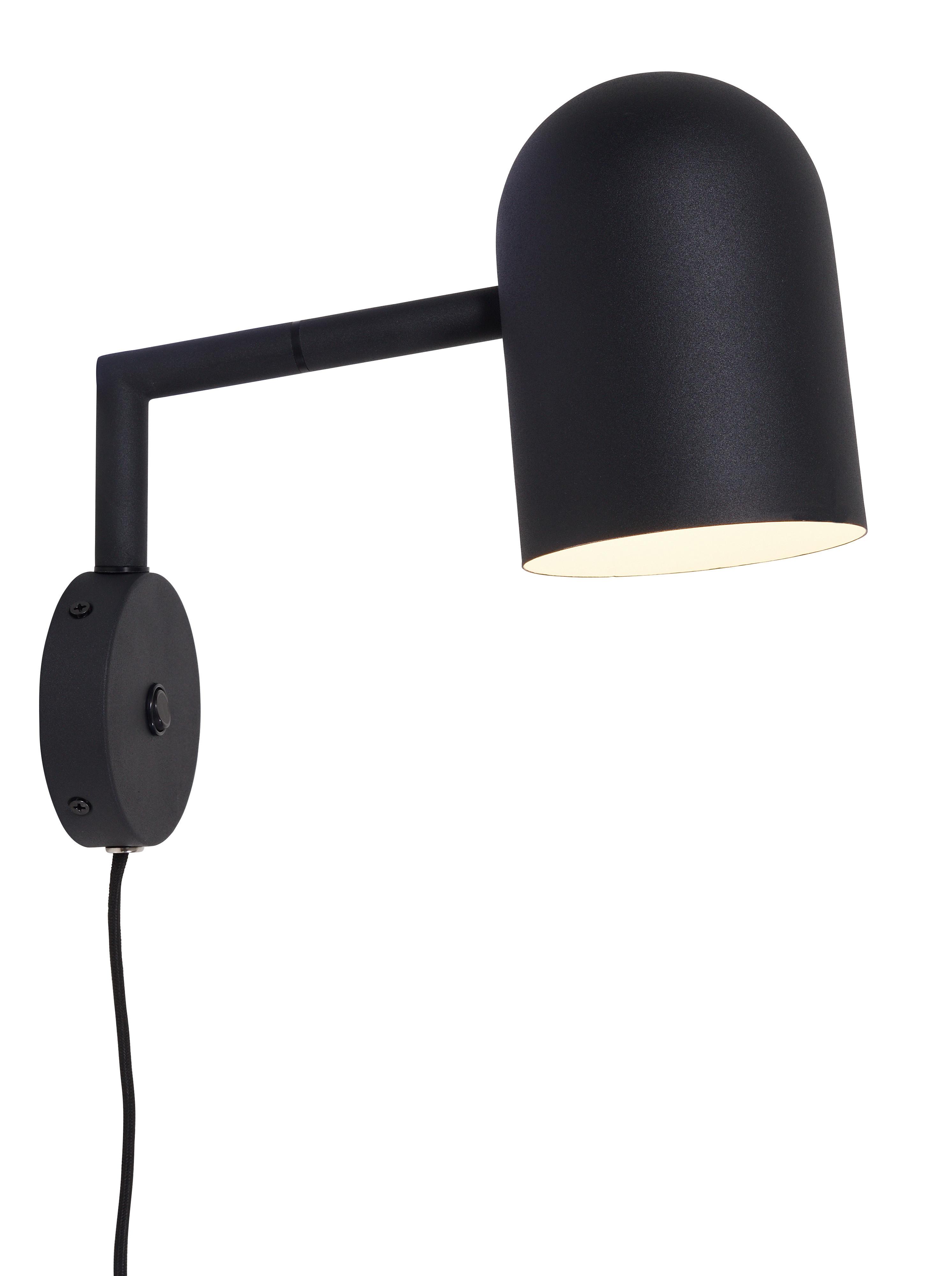 Wandleuchte Marseille 1-Flammig drehbar - Schwarz, Design, Metall (33/15/33cm) - It's about Romi