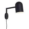 Wandleuchte Marseille 1-Flammig drehbar - Schwarz, Design, Metall (33/15/33cm) - It's about Romi