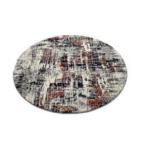 Webteppich bunt Timeline Autumn rund Ø 240 cm - Multicolor, Design, Textil (240cm) - Novel