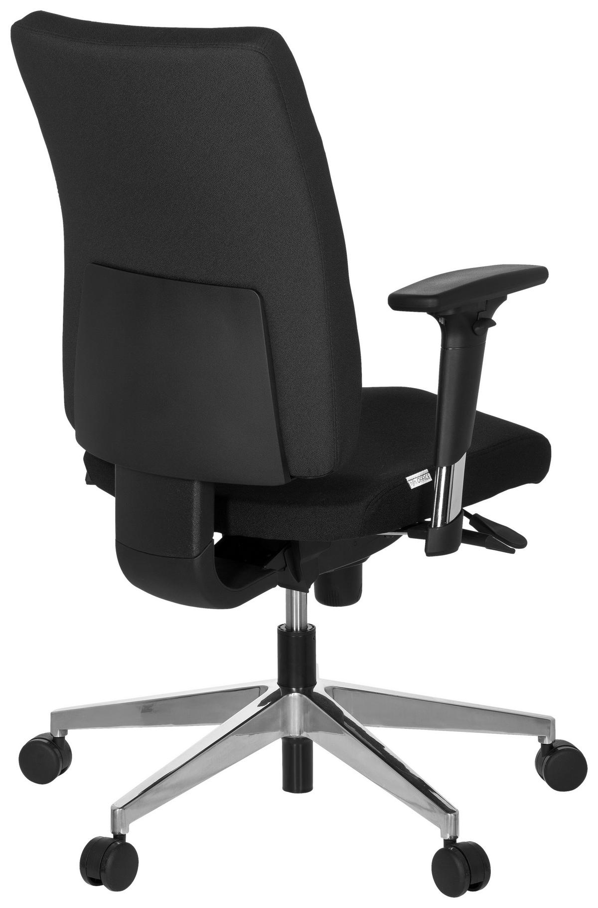 Drehstuhl Pro-Tec 350 Schwarz - Chromfarben/Schwarz, MODERN, Kunststoff/Textil (57/123/45cm) - MID.YOU