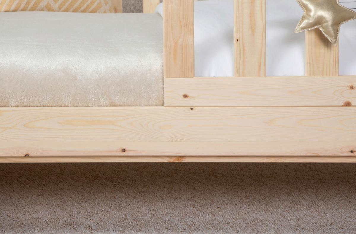 Hausbett Kim Naturfarben/Weiß 90x200cm - Naturfarben/Weiß, MODERN, Holz/Textil (90/200cm) - Livetastic