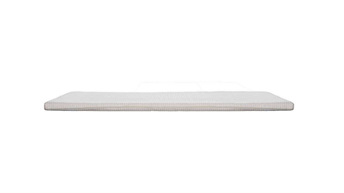 Topper Pure 180x200 cm Latexkern - Creme, Basics, Textil (180/200cm) - Livetastic