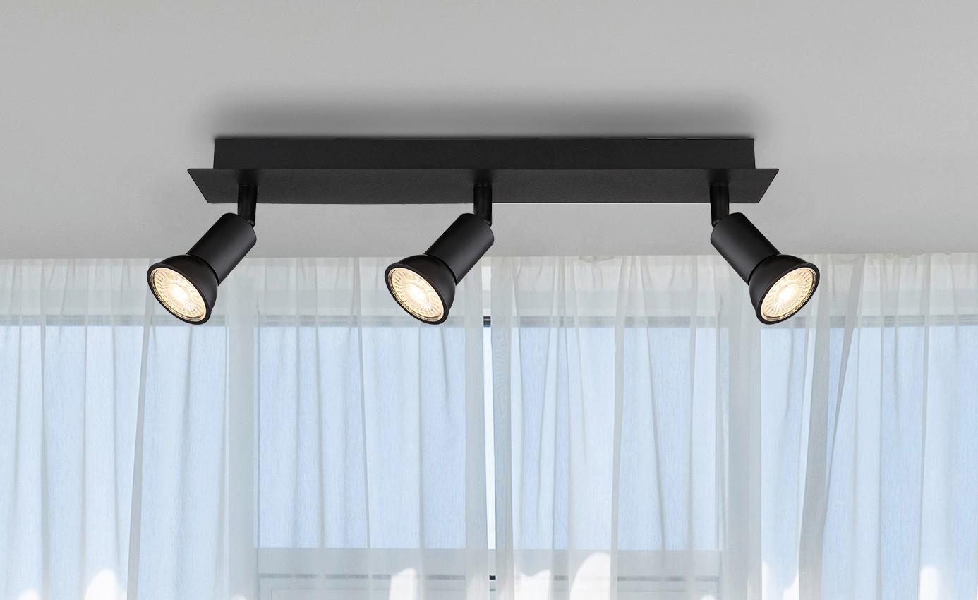 Strahler 57998-3 - Schwarz, Design, Metall (40/6/9cm) - Globo