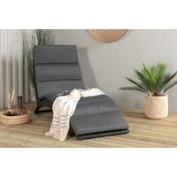 Sonnenliege Archie Kunststoff - Schwarz, KONVENTIONELL, Kunststoff (64/84/158cm) - Gardenson