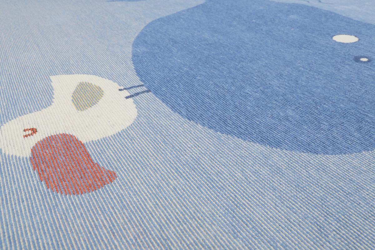 Kinderteppich Blau, Bxl: Ca. 160x230 Cm - Blau/Pastellblau, Trend, Textil (160/230cm) - Esprit