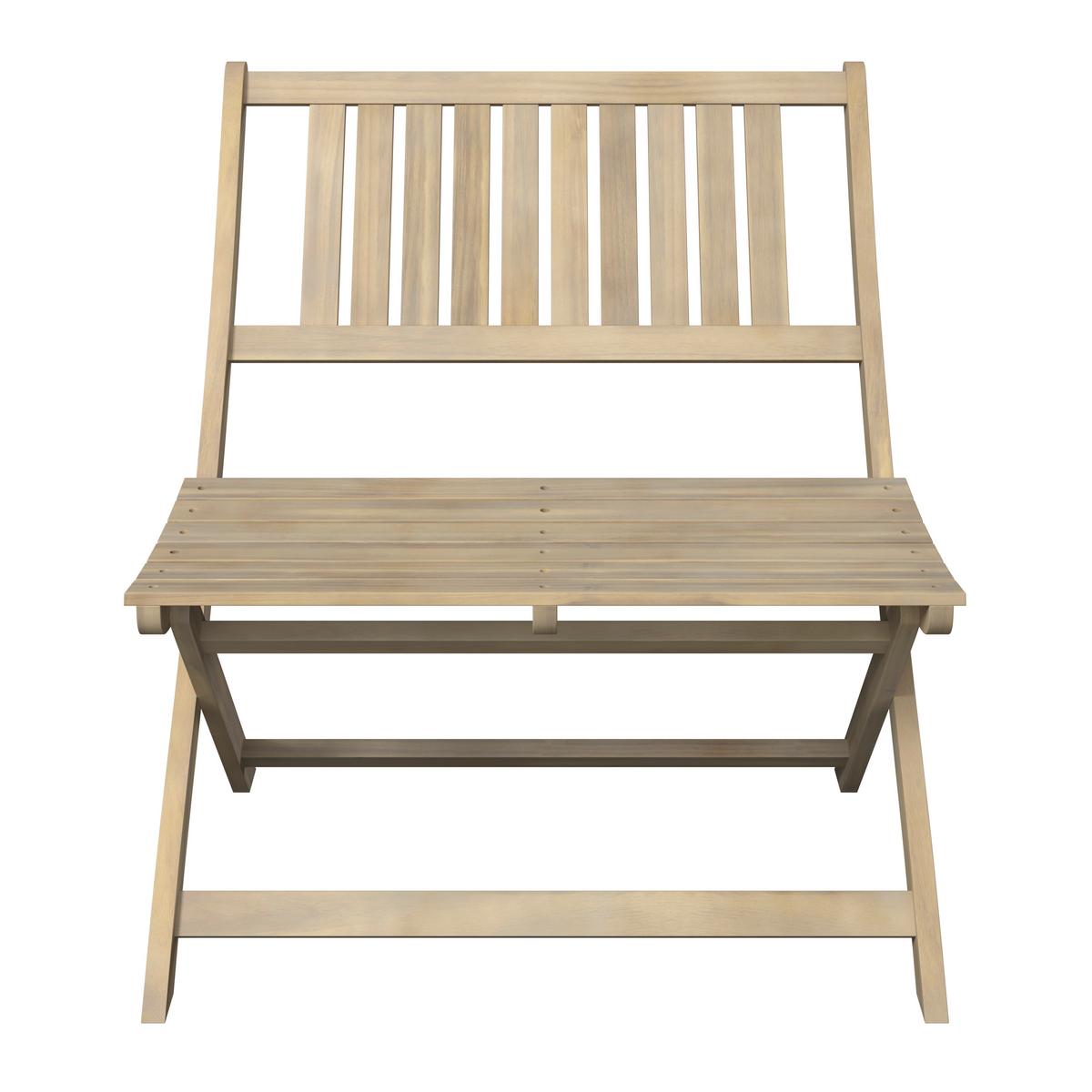 Gartenbank Minsk - Akaziefarben, MODERN, Holz (80/86/54cm) - Beldano