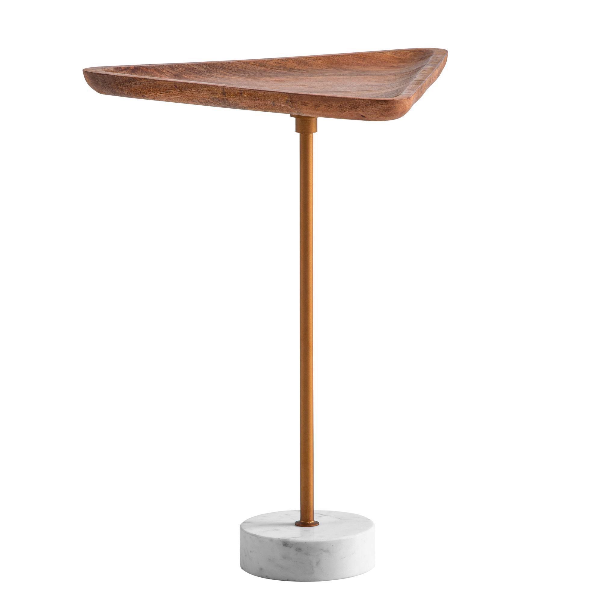 Beistelltisch Goldfarben, Eiche L: 45 Cm
