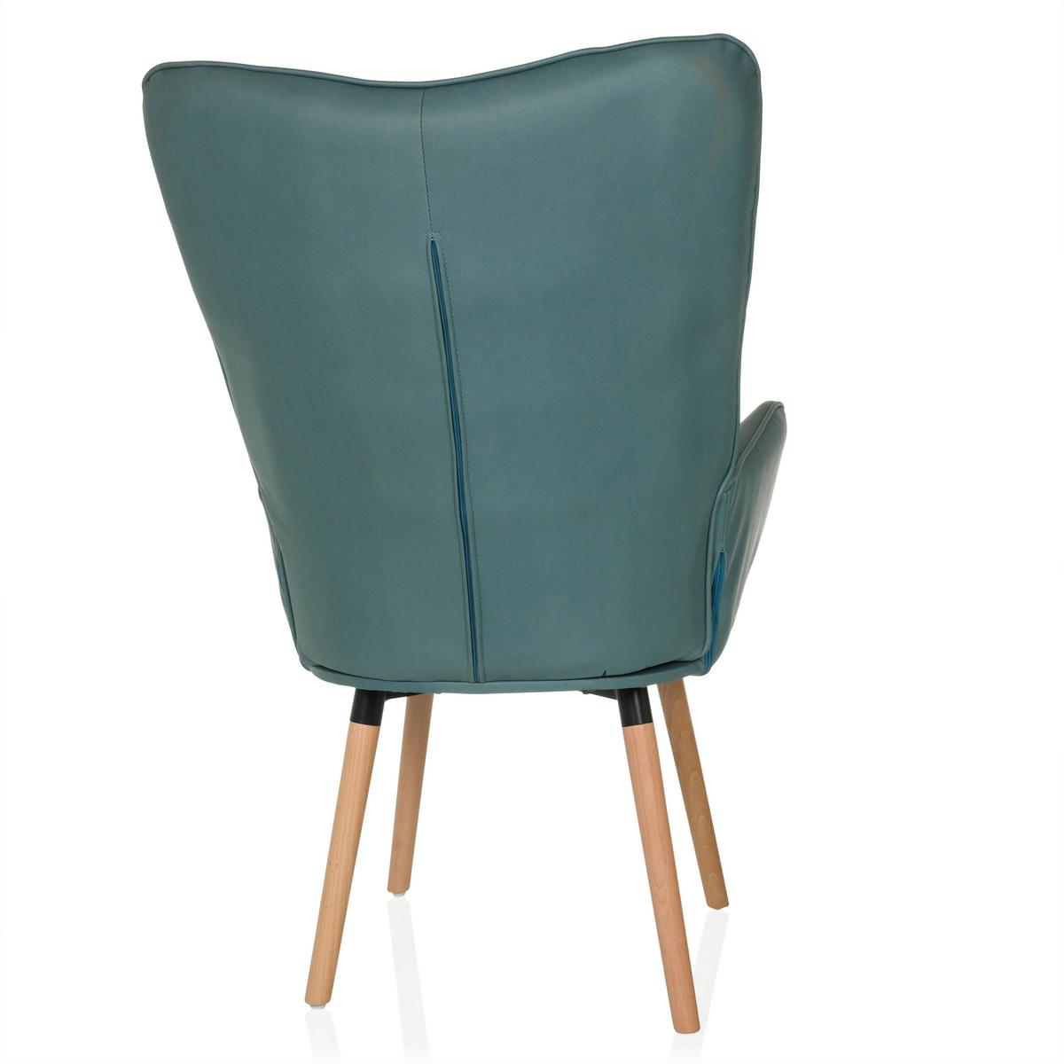 Ohrensessel Havenio I Mintgrün B: 70 cm - Buchefarben/Mintgrün, MODERN, Textil (70/106/75cm) - MID.YOU