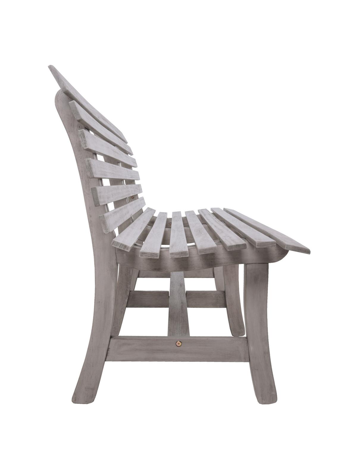 Gartenbank Holz Mandalay 2-Sitzer - Grau, MODERN, Holz (60/82/150cm) - Gardenson