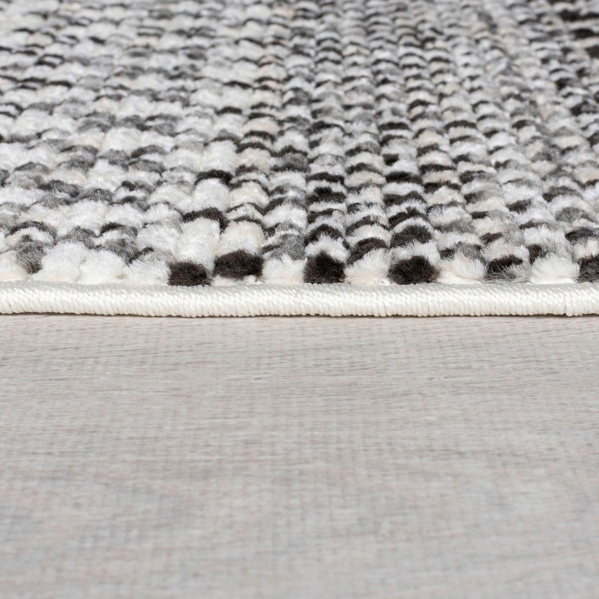 Flachwebteppich Camino Black/White 120x160 - Schwarz/Weiß, Basics, Textil (120/160cm)