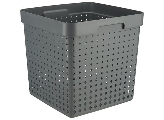 Regálový Košík Seoul - Xl - sivá, Konvenčný, plast (29,6/29,6/29,6cm) Regálový Košík Seoul - Xl - sivá, Konvenčný, plast (29,6/29,6/29,6cm)
