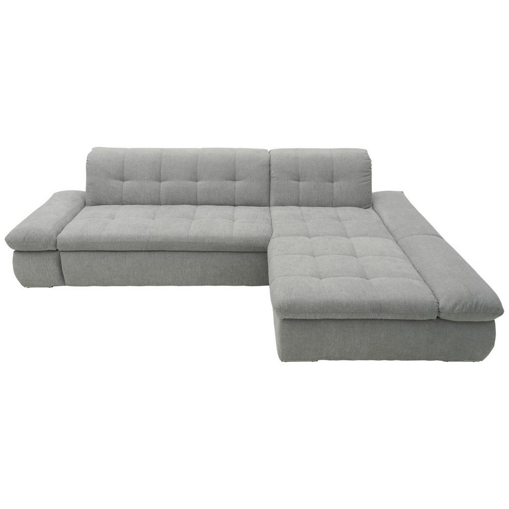 Ecksofa mit Schlaffunktion Moric Grau Mikrofaser