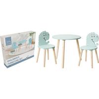 Kindertisch Dd1200080 - Türkis, Design, Holz (50/50/47cm)