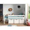 Hochbett Pino Inkl. Bettlade 90x200 Cm - Weiß, MODERN, Holz/Holzwerkstoff (90/200cm) - MID.YOU