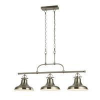 Pendelleuchte Dallas 3193-3ss - Silberfarben, LIFESTYLE, Metall (26/150/96cm)