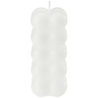 Stumpenkerze Rutlieb Weiß DxH: 5,5x12 cm - Weiß, MODERN, Naturmaterialien (5,5/12cm) - Luca Bessoni