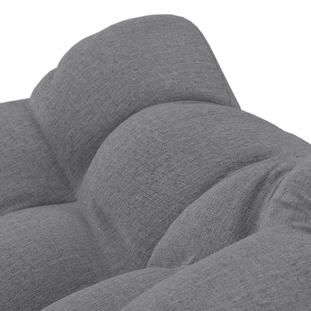 Hängesessel mit Gestell Korinth mit Kissen - Schwarz/Grau, MODERN, Kunststoff/Textil (105/195cm) - Luca Bessoni