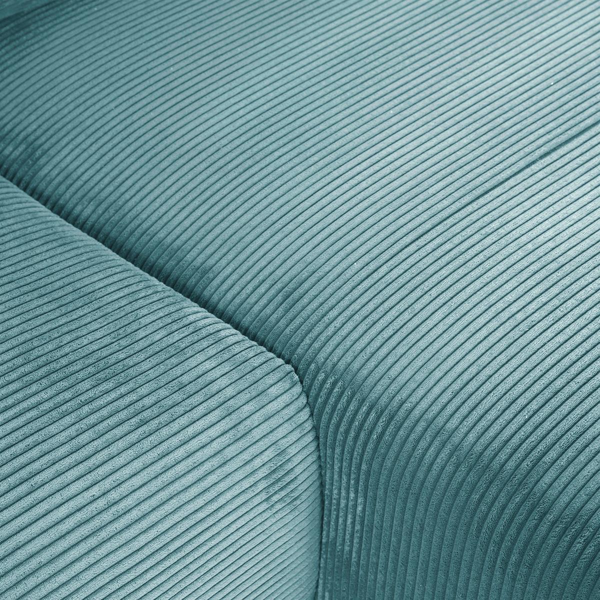Ecksofa Cuty Petrol S: 266x180 cm - Petrol/Schwarz, KONVENTIONELL, Textil (266/180cm) - MID.YOU
