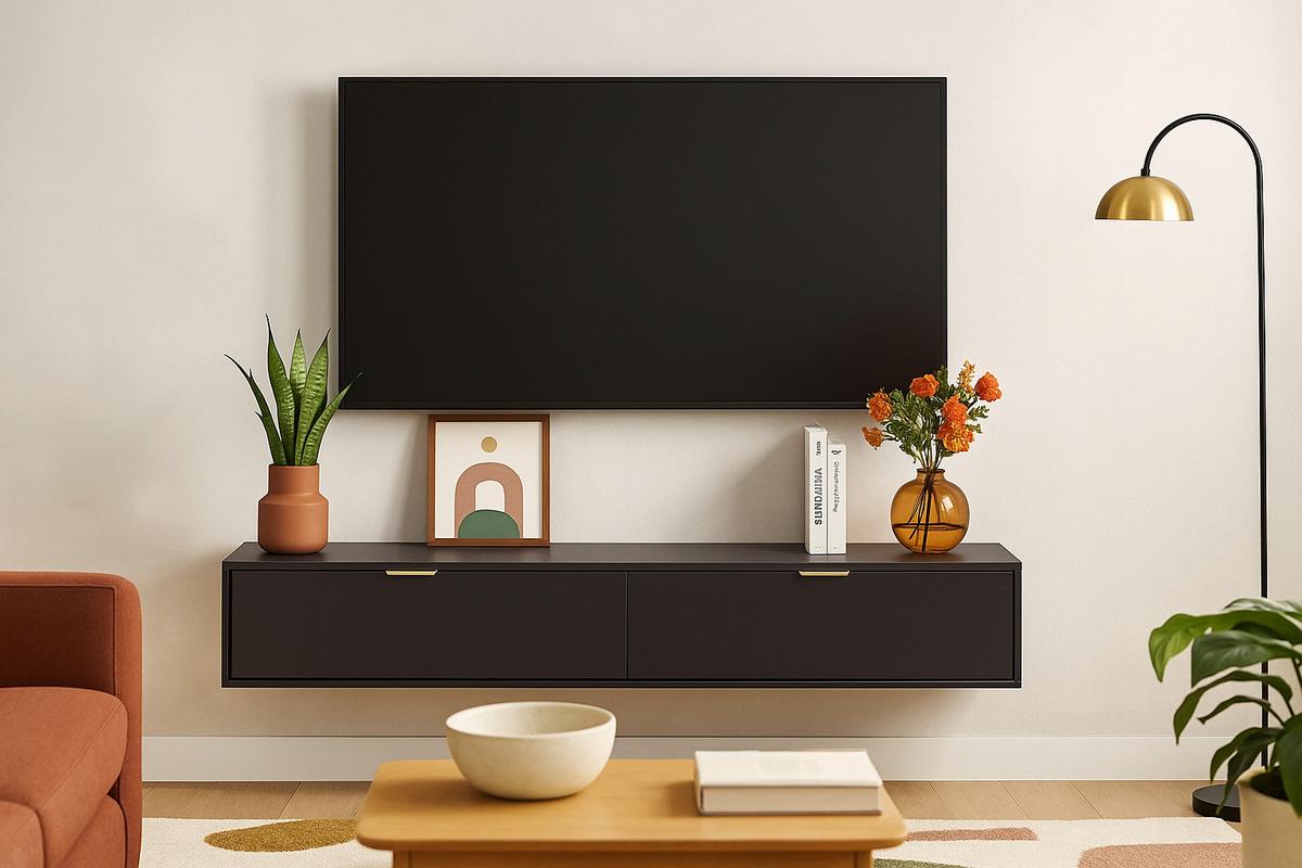 Lowboard Calmo Schwarz B: 175 Cm - Schwarz, Design, Holzwerkstoff (175/30/33cm) - Livetastic