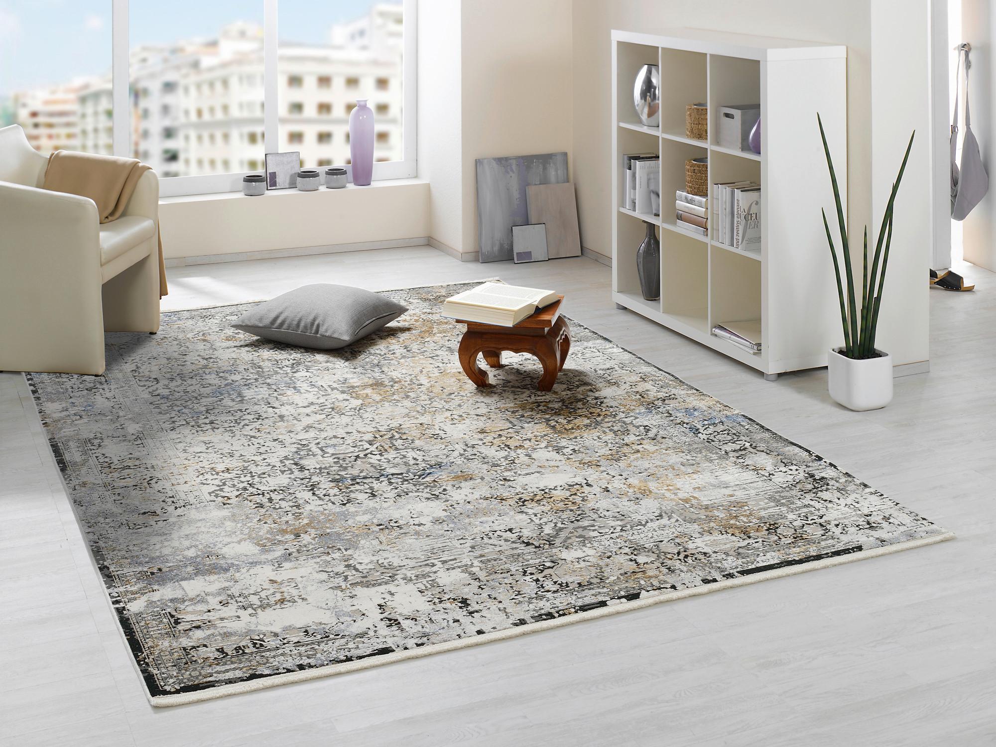 Webteppich Grau/Multicolor Le Mans 160x230 cm - Multicolor/Grau, Design, Textil (160/230cm) - Dieter Knoll