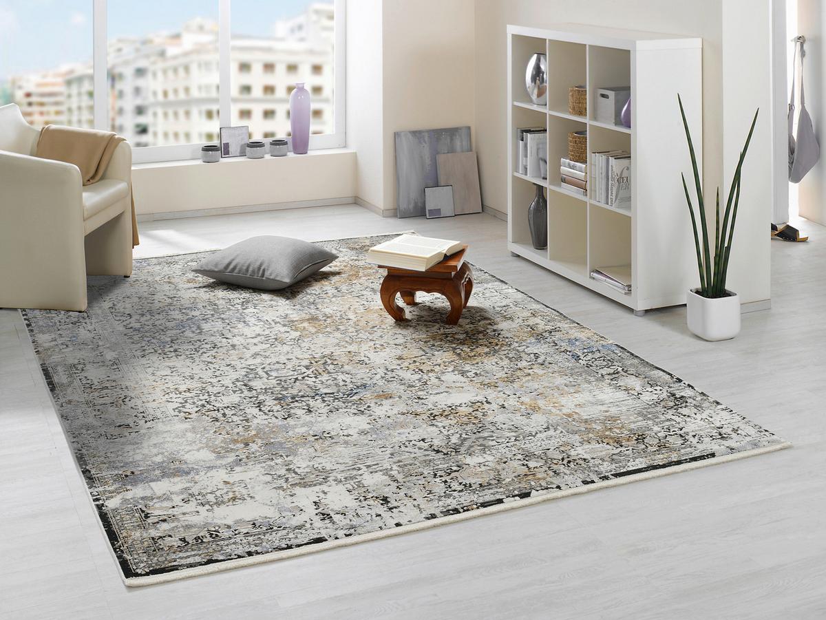 Webteppich Grau/Multicolor Le Mans 200x290 cm - Multicolor/Grau, Design, Textil (200/290cm) - Dieter Knoll