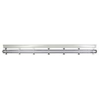 LED-Deckenleuchte L: 156,8 cm, für In- und Outdoor - Grau, Basics, Kunststoff (156,8/6,2/5,2cm)