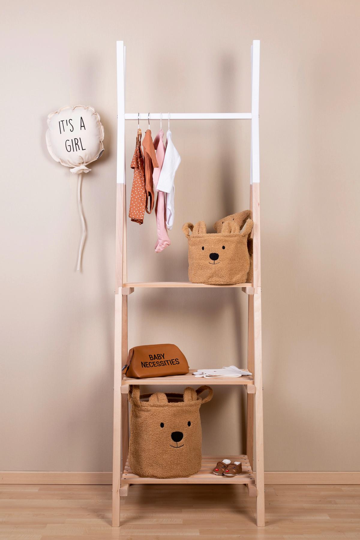 Kindergarderobe, Tipi Buche Massiv, B: 60 Cm - Wengefarben/Weiß, Basics, Holz (60/197/60cm) - Childhome
