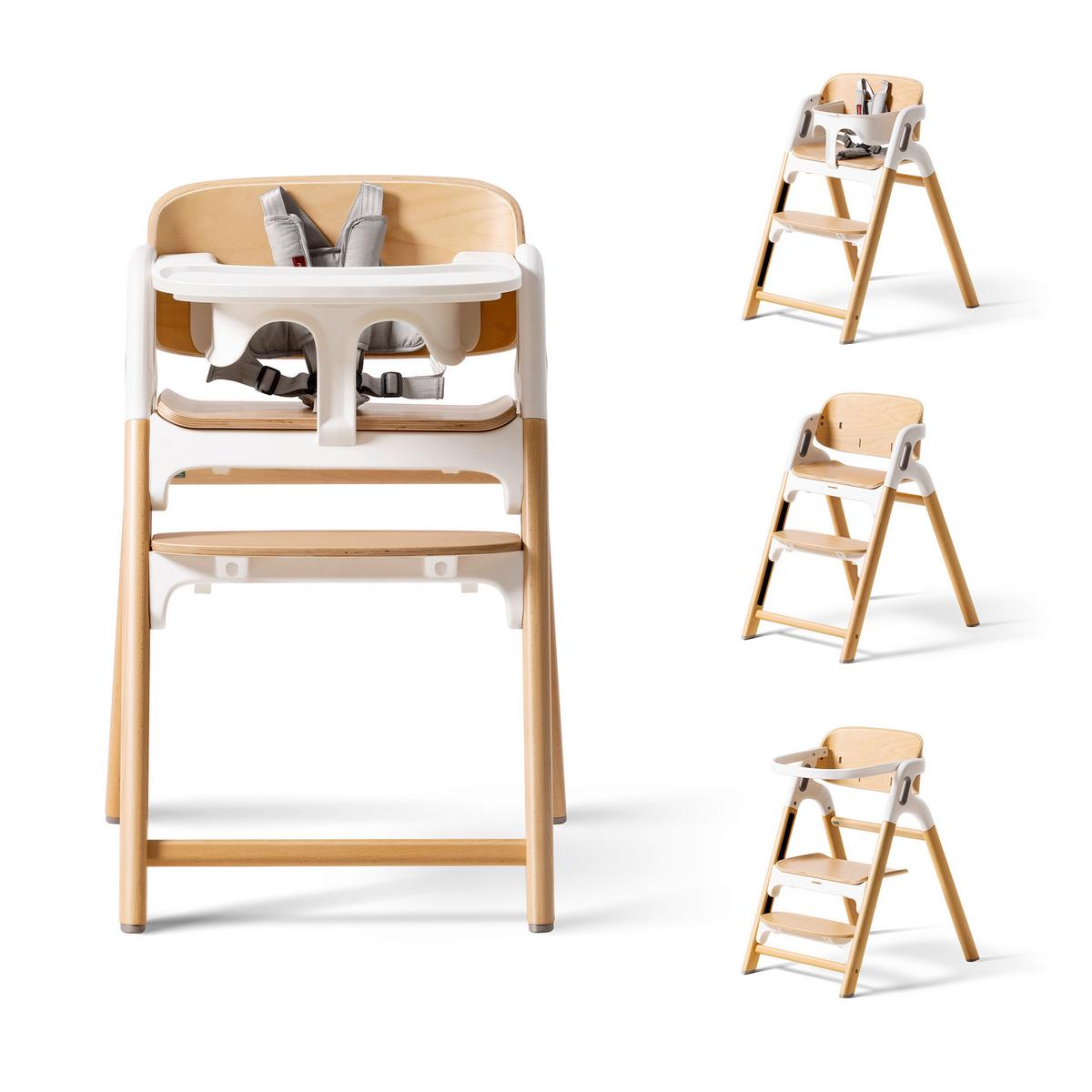 Kombihochstuhl hellbraun - Hellbraun, Basics, Holz (71,1/79,5/56,2cm) - Momcozy