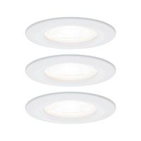 Deckenleuchte 3er-Set Ø 7,8 cm 3-Flammig, Rund - Weiß, Basics, Metall (7,8cm) - Paulmann