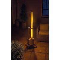 TERRASSENSTRAHLER HOLZ PELLETS BRENNER FF652 - Grau Hochglanz, LIFESTYLE, Metall (45/34/135cm)