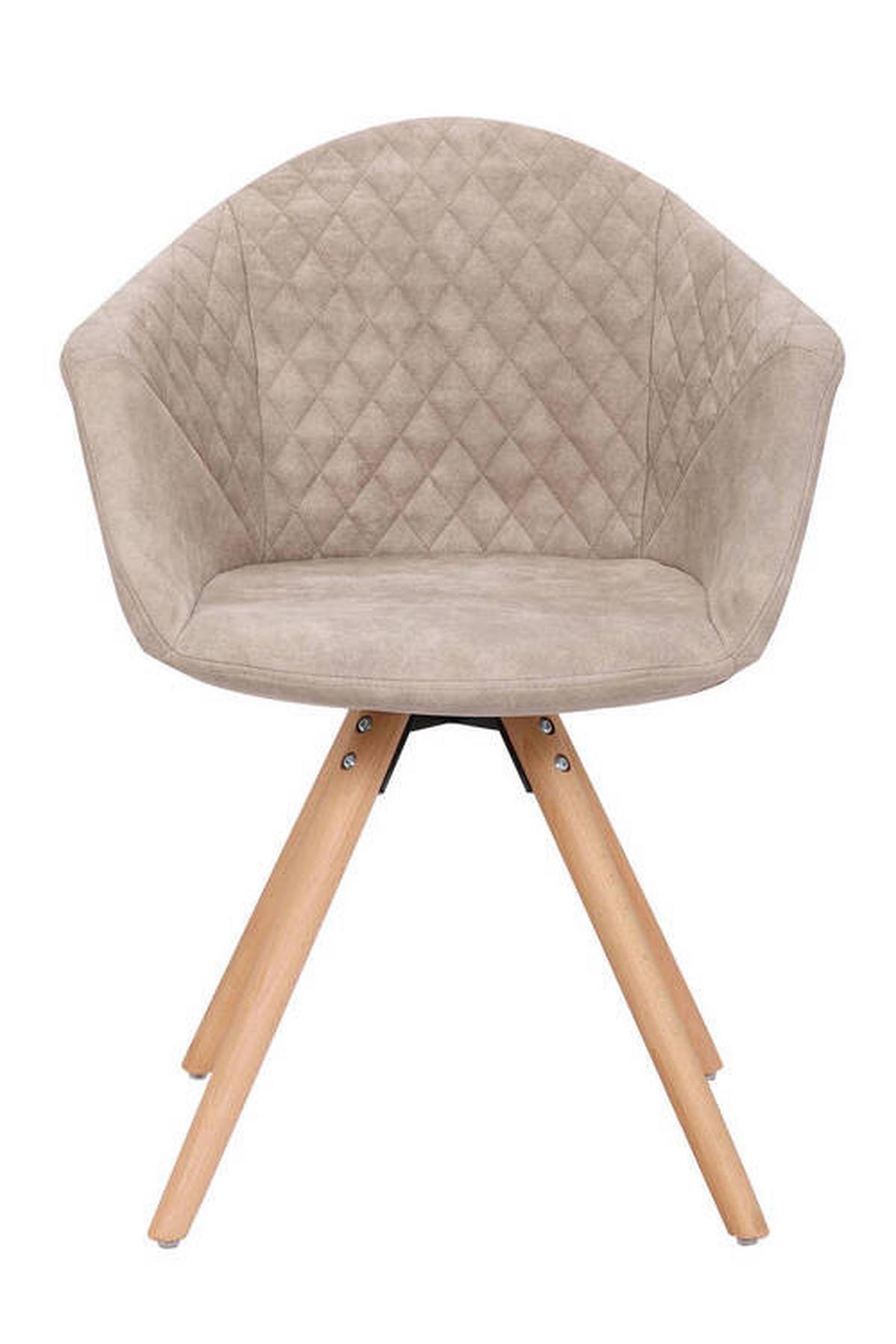 Sada stoličiek krémová - biela/krémová, Design, drevo/plast (59/82/55cm)