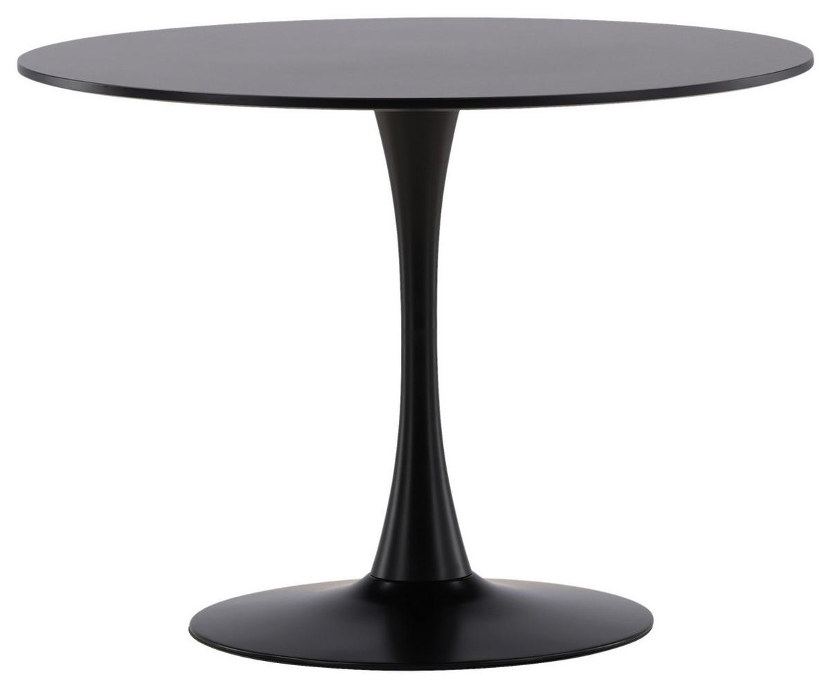 Esstisch Glade - Schwarz, Design, Holzwerkstoff/Metall (100/100/74cm) - Livetastic