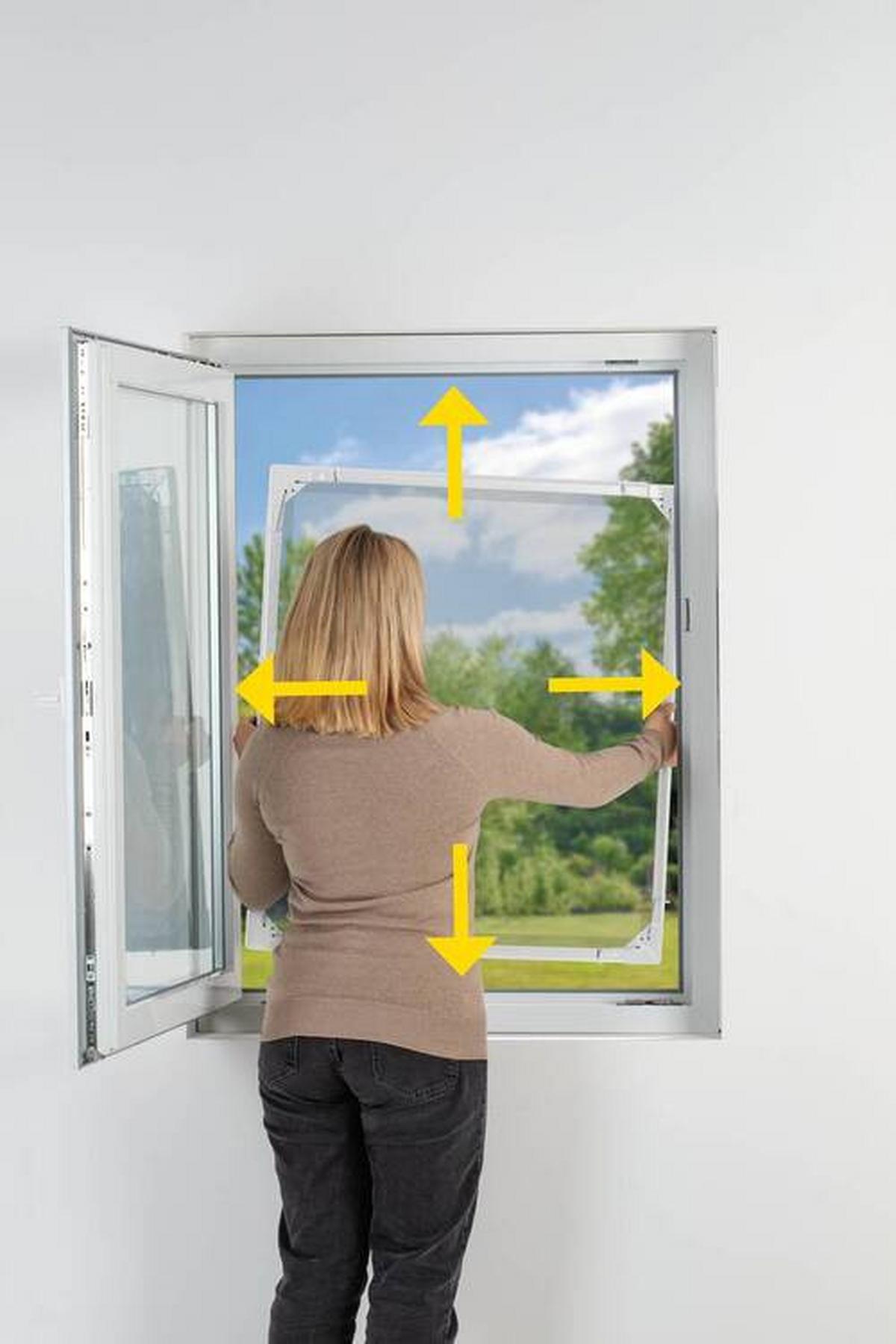 OCHRANNÁ MŘÍŽKA PROTI HMYZU TELESKOP - bílá, kov/textil (140/120cm) - Mömax